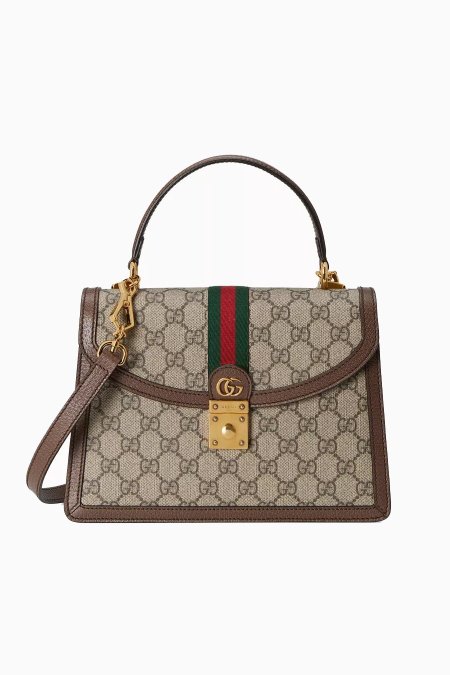 شنطة - Gucci Ophidia / شامل علبة  - جوتشي / كاكي <br> <span class='text-color-warm'>نفدت الكمية</span>